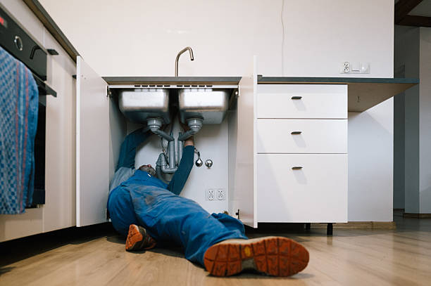 Professional Drain Cleaning technician working in Lake Geneva, WI